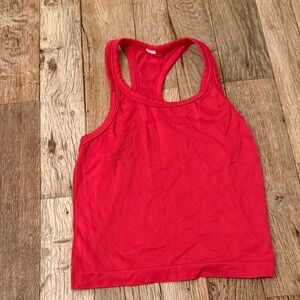 lululemon athletica Red Racerback Tank Top